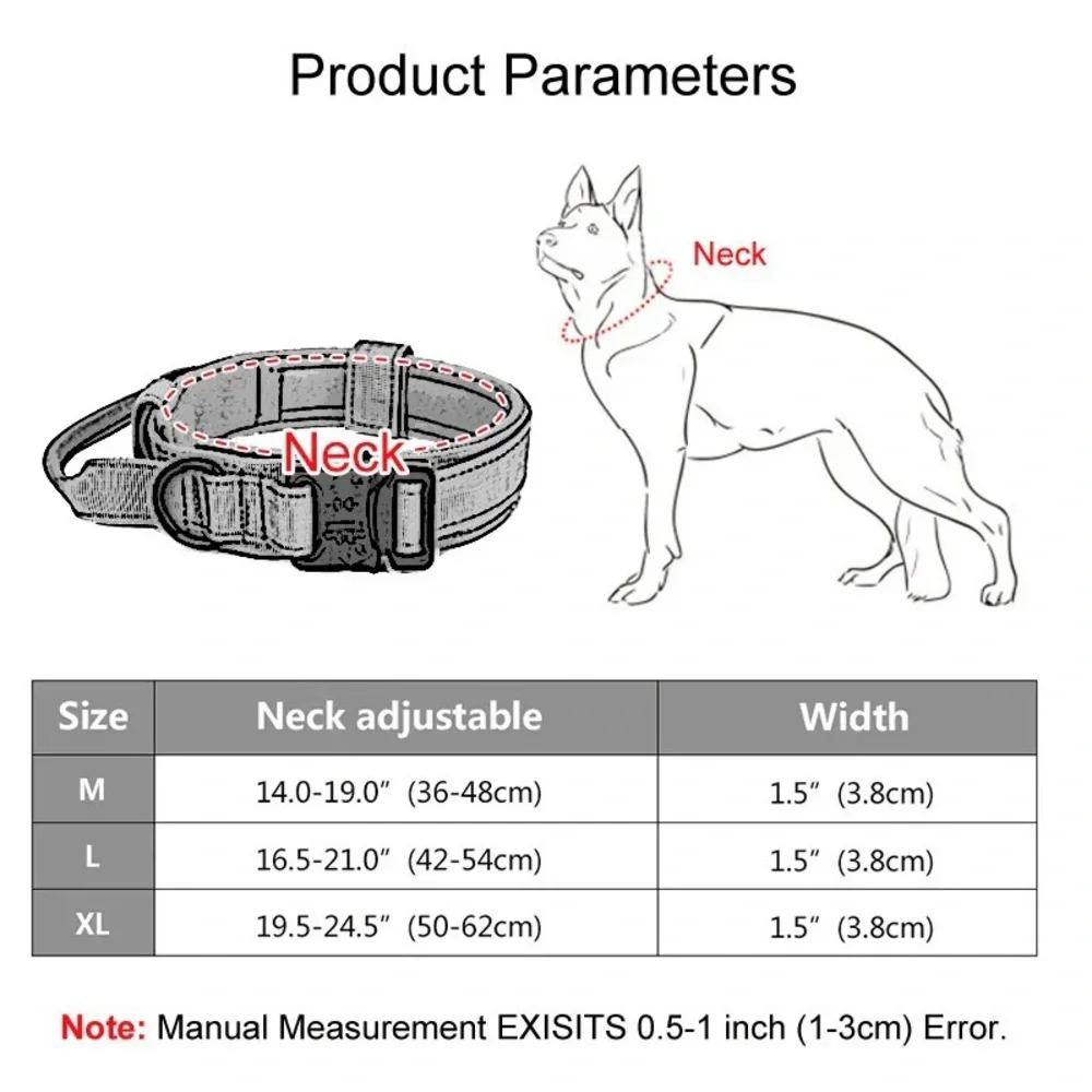 New High quality Compo Tactical Collar & Leash for Dog